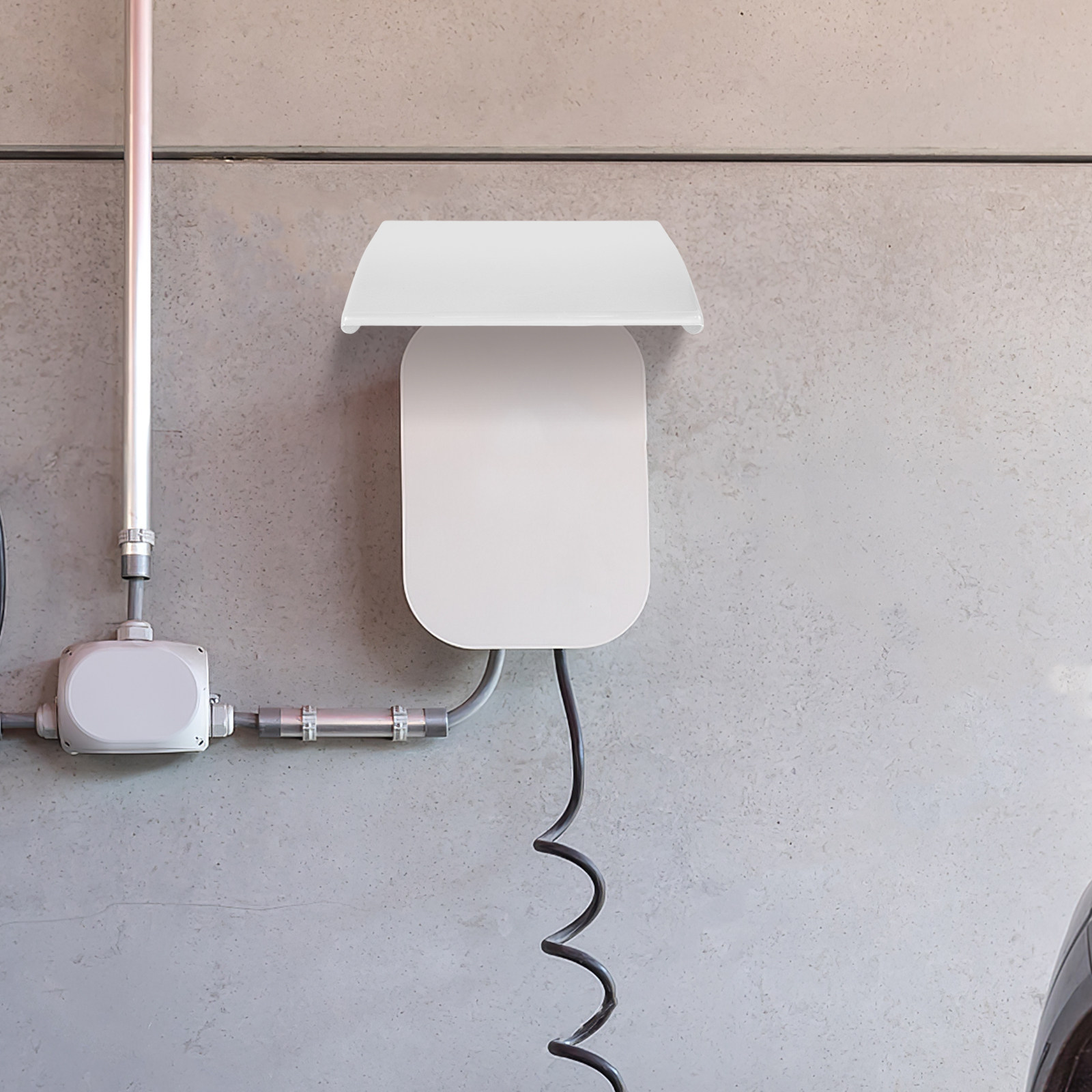 Outdoor Usb Power Supply - White Outdoor Ev Charging Pile Protector