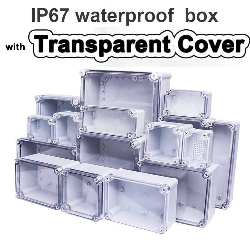 Outdoor Power Box Cover - F-type transparent waterproof box Outdoor monitoring