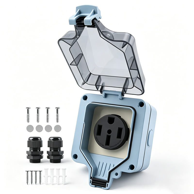 Outdoor Power Box Cover - Outdoor Power Outlet Box Waterproof IP66