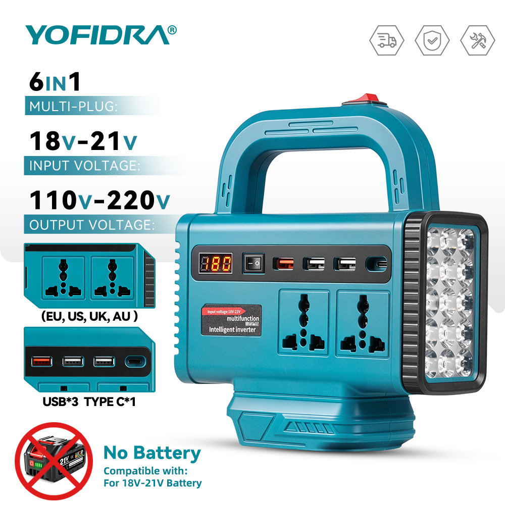 Outdoor Usb Power Supply - YOFIDRA 220V Portable Power Inverter Outdoor