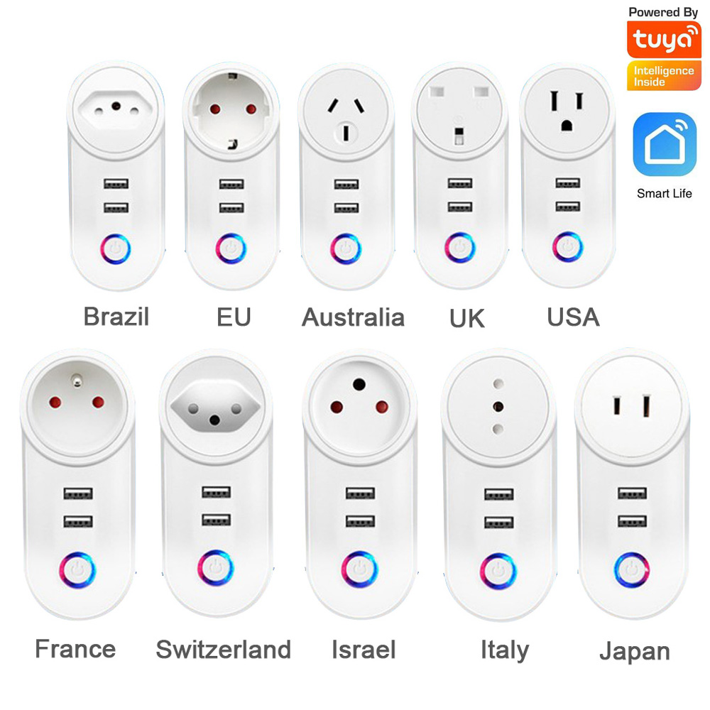 2.4G WIFI Ổ Cắm Điện Có 1A 2A  - đánh giá và giá Outdoor Power Outlet Wifi