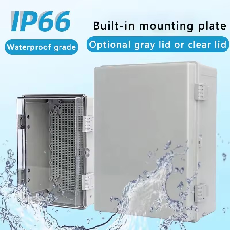IP66 Waterproof Gray/Transpare - đánh giá và giá Outdoor Power Box Cover