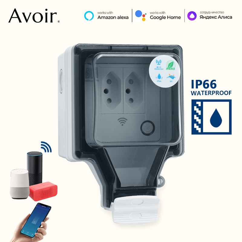 Avoir Tuya Wifi Smart Socket I - đánh giá và giá Outdoor Power Outlet Wifi