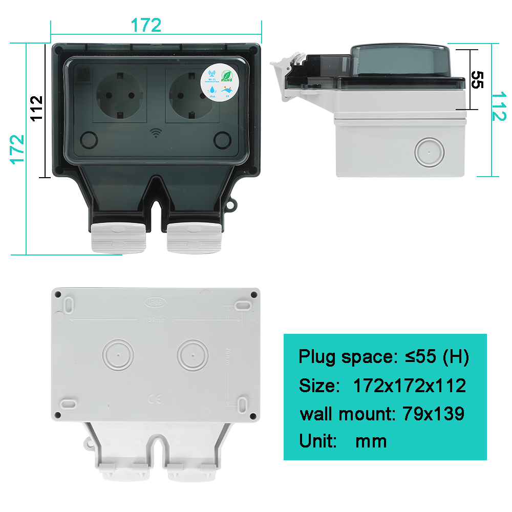 Smart Outdoor Socket IP66 Wate - đánh giá và giá Outdoor Power Outlet Wifi