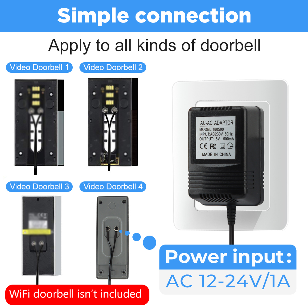 US UK EU Plug 18V AC to DC Tra - đánh giá và giá Outdoor Power Adapter Ring
