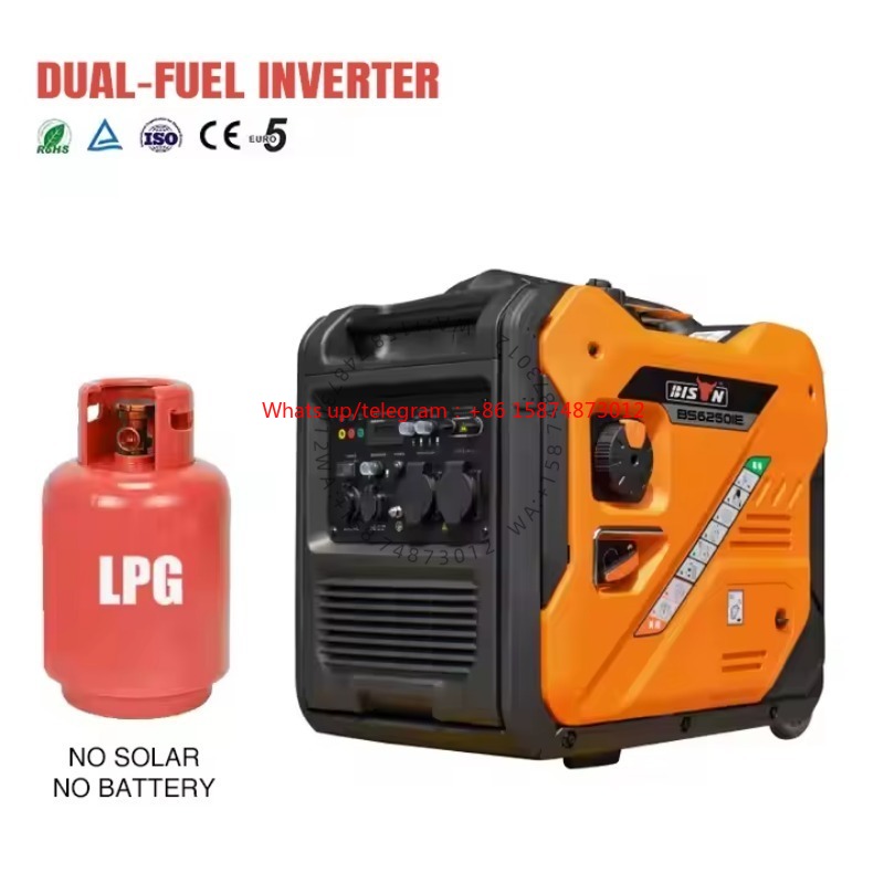 Dual Fuel 5000W 5kw 6.5kva Por - đánh giá và giá Portable Generator Inverter