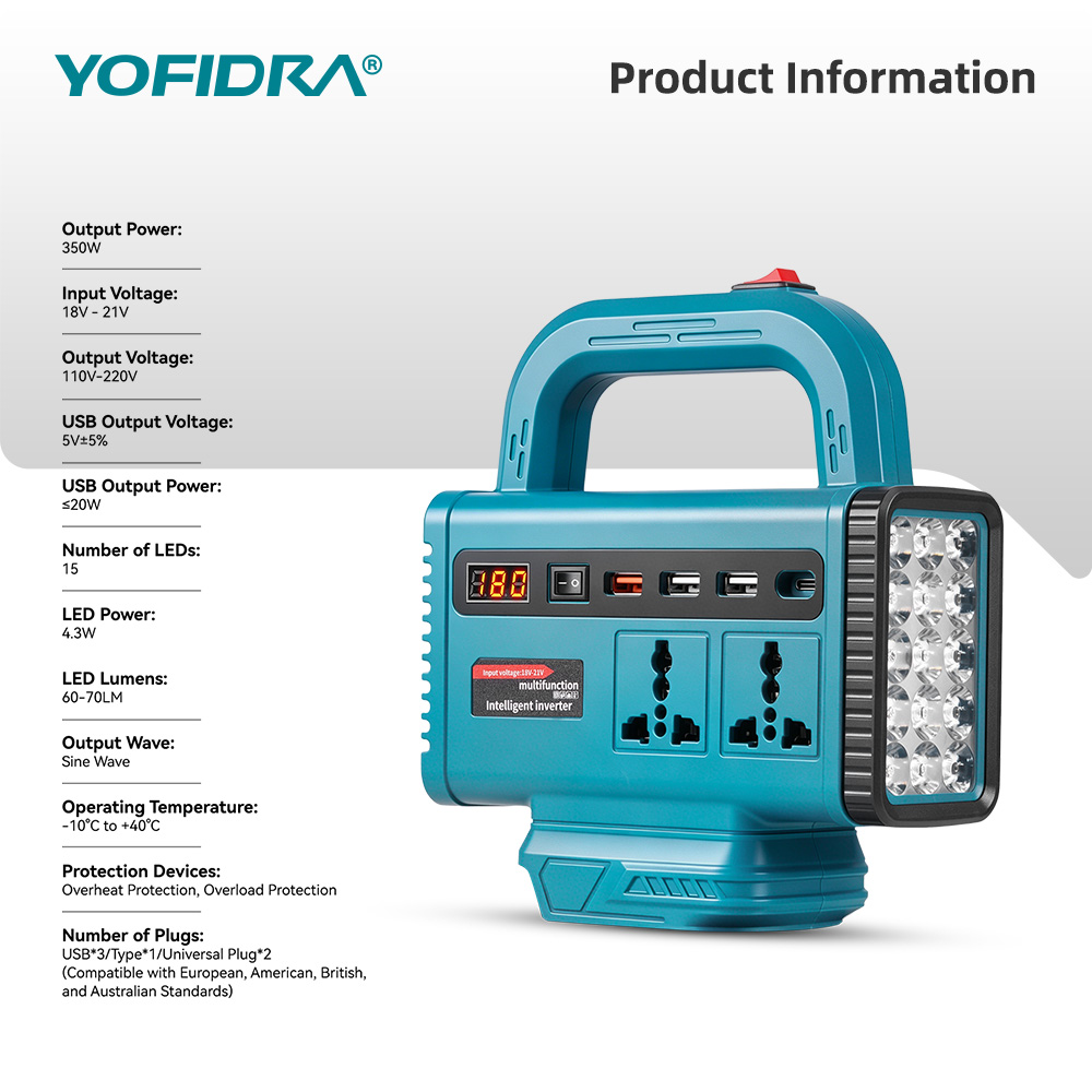 YOFIDRA 220V Portable Power In - đánh giá và giá Outdoor Usb Power Supply