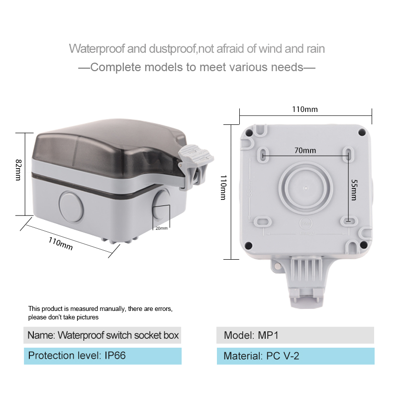 IP66 Ngoài Trời Chống Chịu Thờ - đánh giá và giá Outdoor Power Outlet Wifi