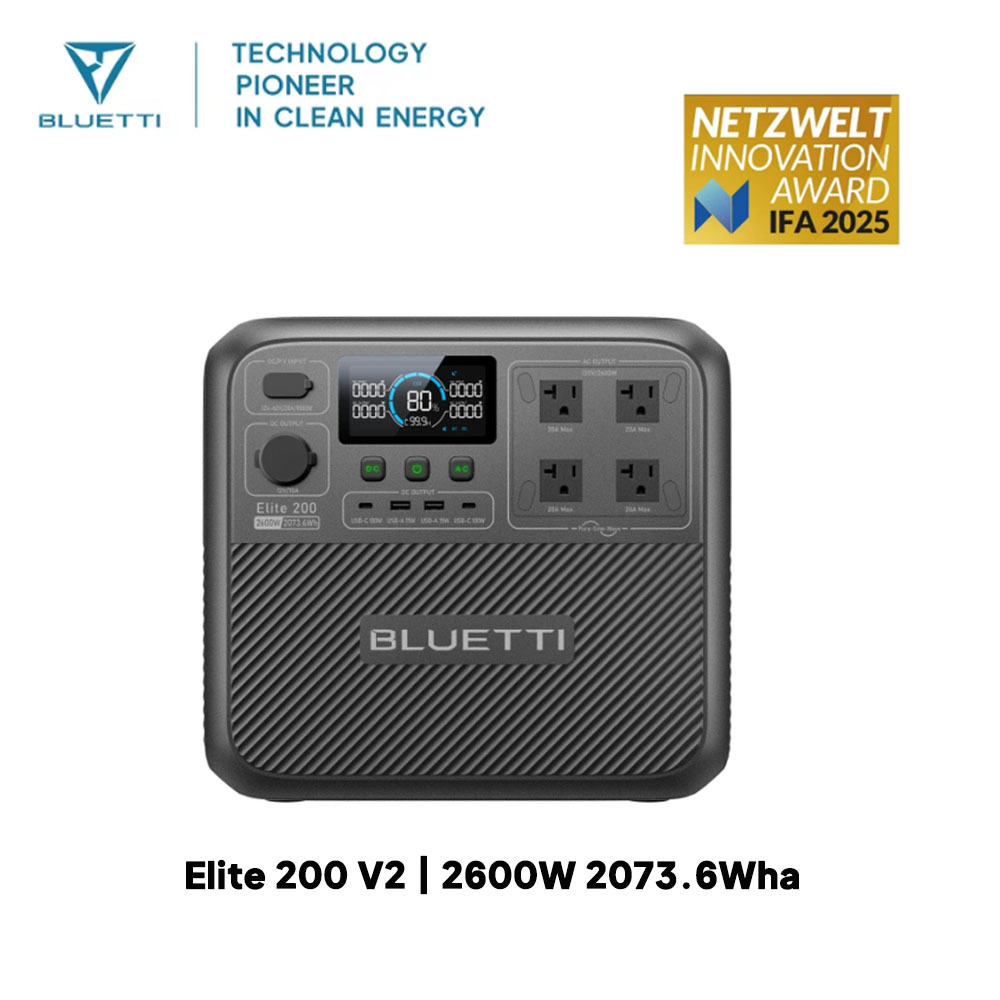 【Renew】BLUETTI Elite 200 V2 Po - đánh giá và giá Portable Generator Inverter